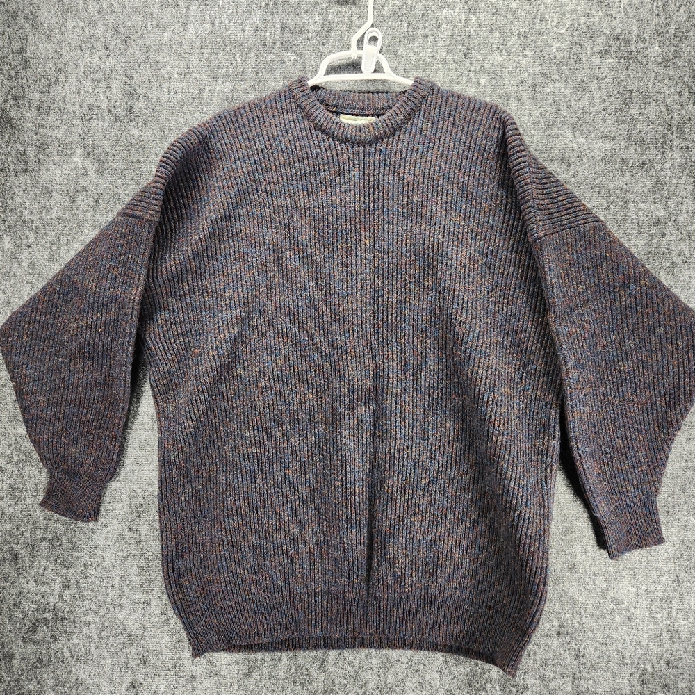 Lewis Creek Men's Shetland Wool  Knit Pullover Sweater XXL Made Isles Scotland